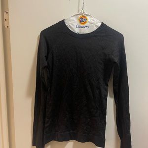 Black long sleeve textured top from Lululemon